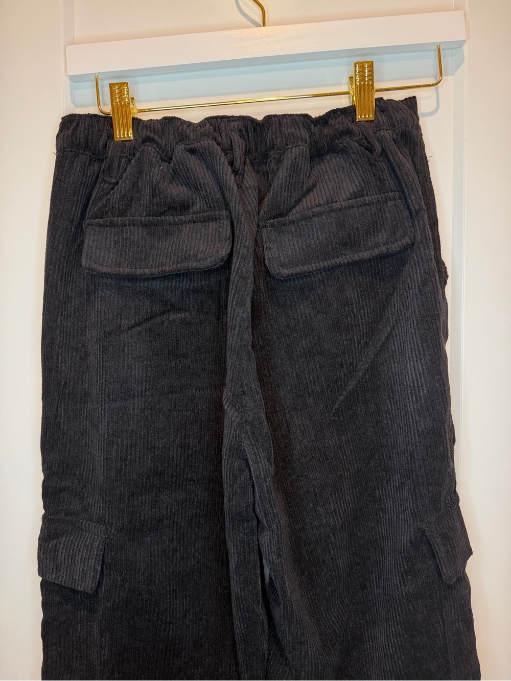 Love Tree Black Corduroy Cargo Pants - Picture 3 of 7